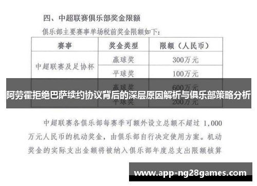阿劳霍拒绝巴萨续约协议背后的深层原因解析与俱乐部策略分析